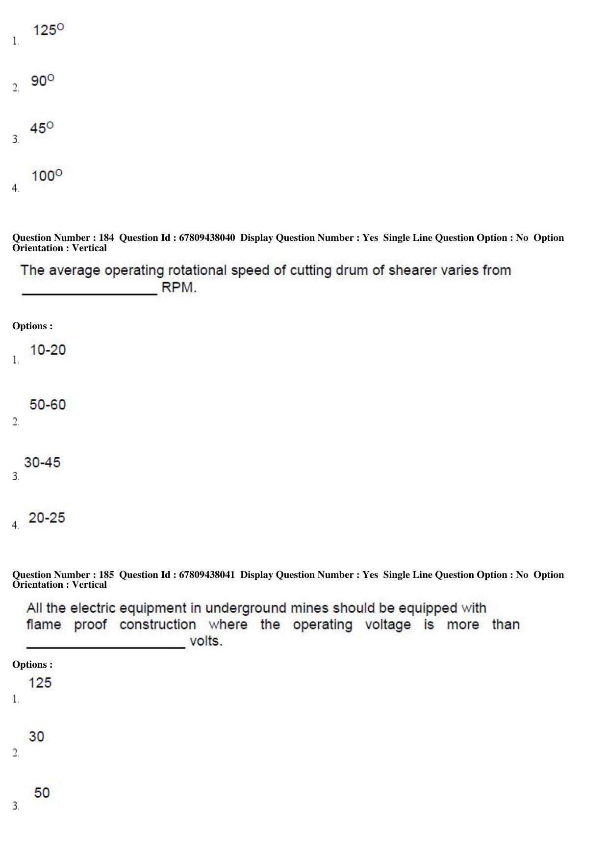AP ECET 2019 - Mining Engineering Question Paper With Preliminary Keys Shift1 - Page 67