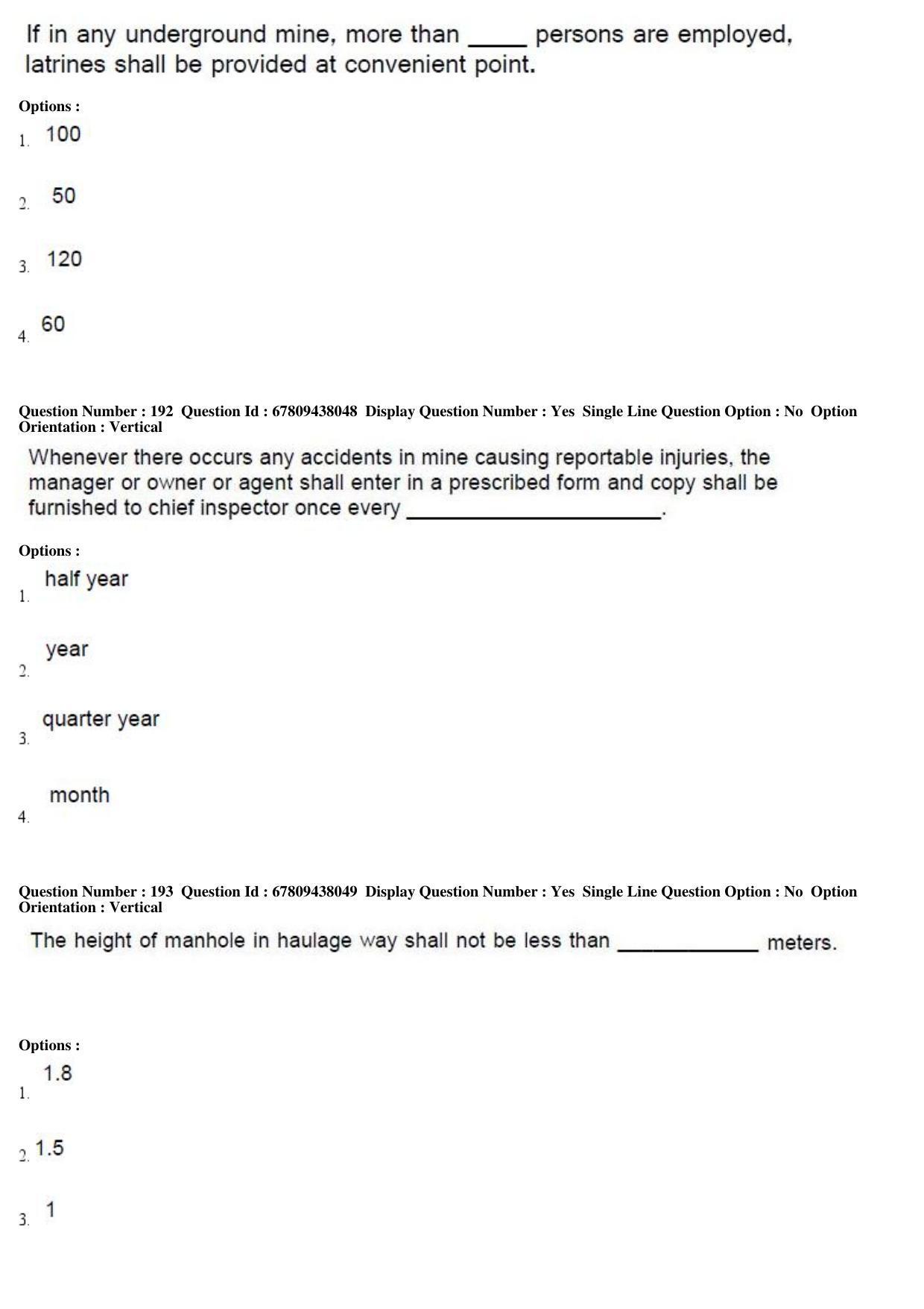 AP ECET 2019 - Mining Engineering Question Paper With Preliminary Keys Shift1 - Page 70