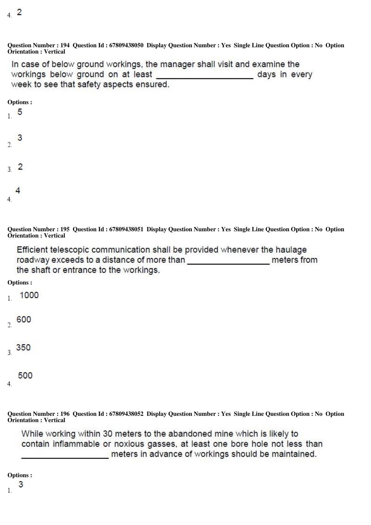 AP ECET 2019 - Mining Engineering Question Paper With Preliminary Keys Shift1 - Page 71
