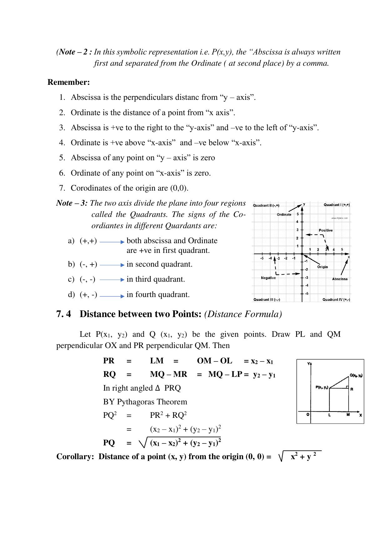 JKBOSE Class 10 Maths: CHAPTER 7 Co-Ordinate Geometry Question Bank - Page 2