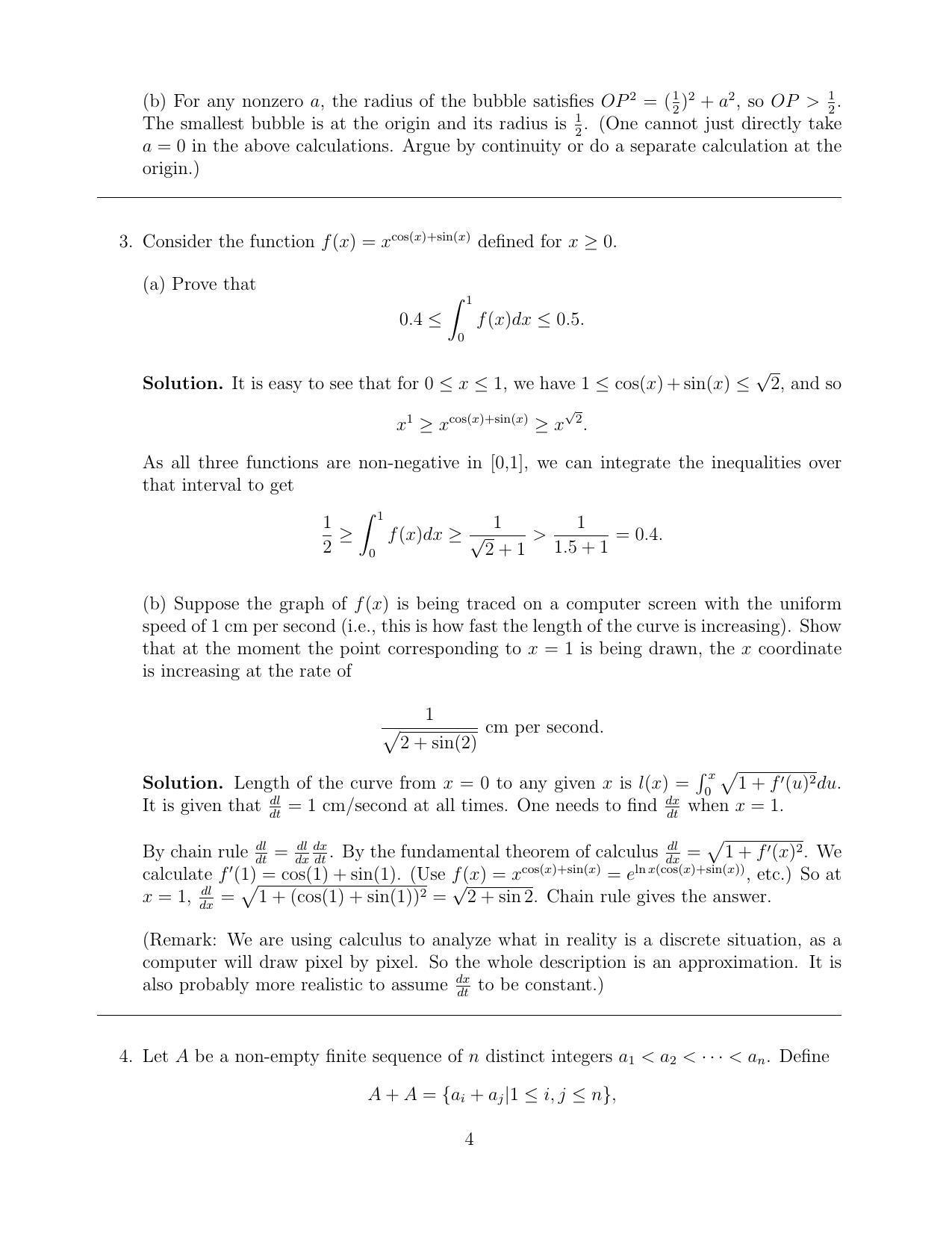 CMI Entrance Exam 2016 Solutions B.Sc (Hons.) Mathematics and Computer Science - Page 4