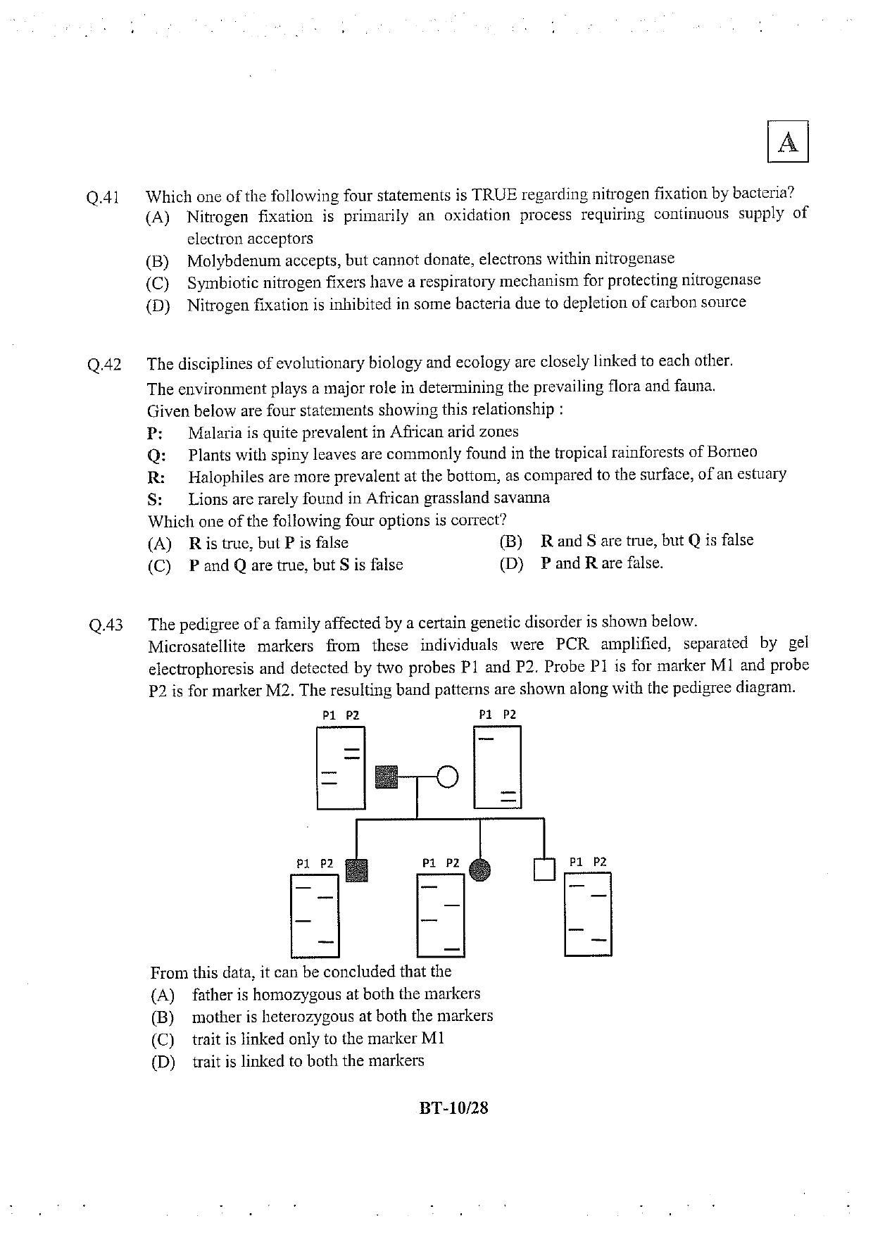 JAM 2013: BT Question Paper - Page 11