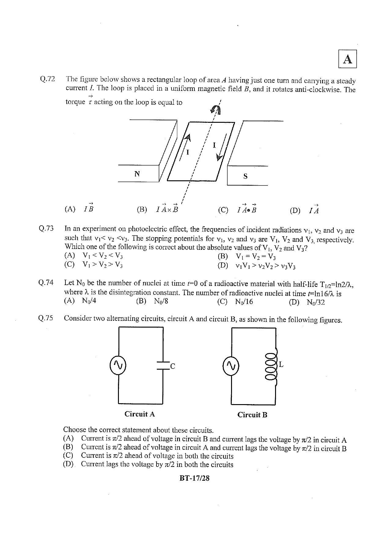 JAM 2013: BT Question Paper - Page 18