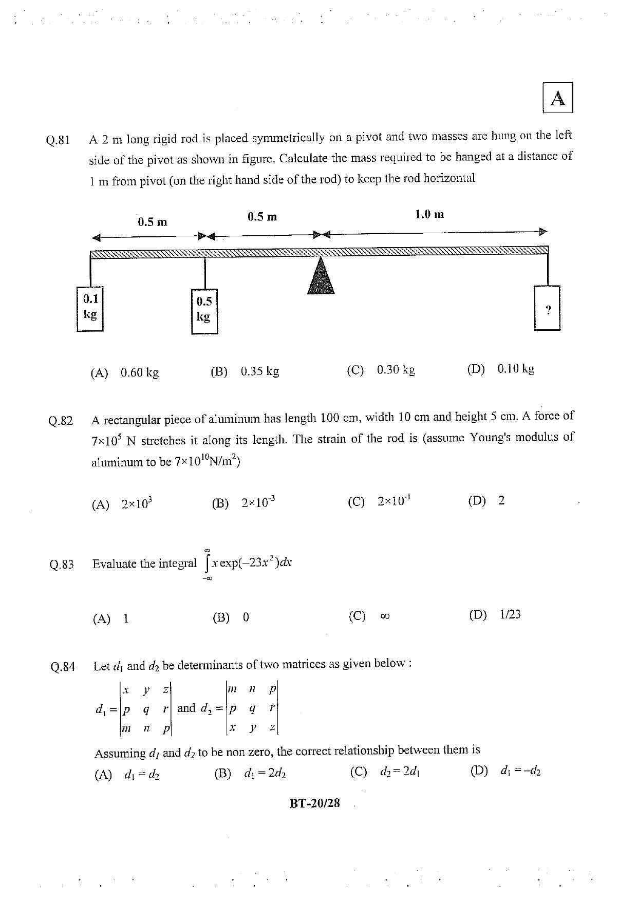 JAM 2013: BT Question Paper - Page 21
