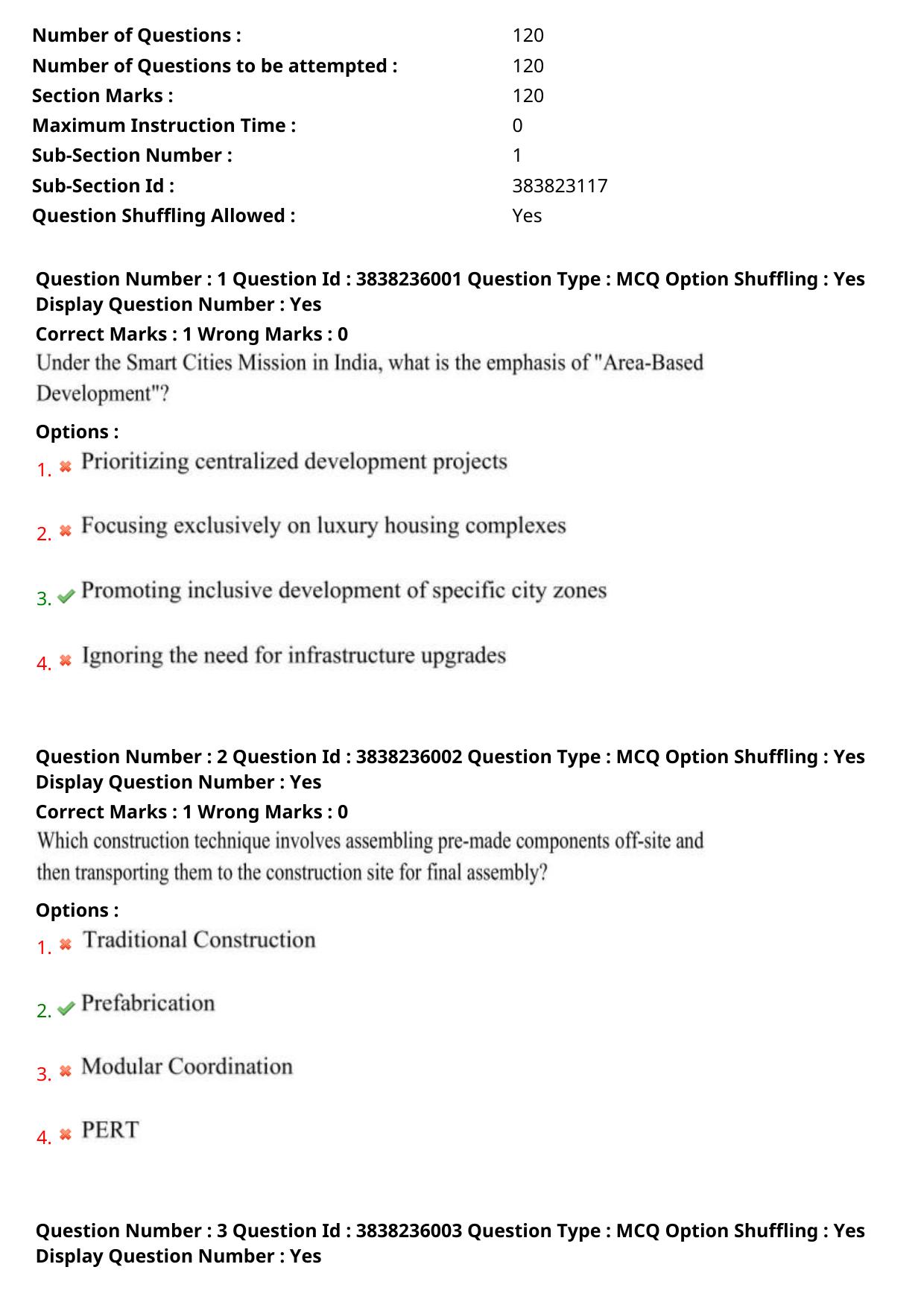 TS PGECET 2024: Architecture And Planning Question Papers with Answer - Page 2