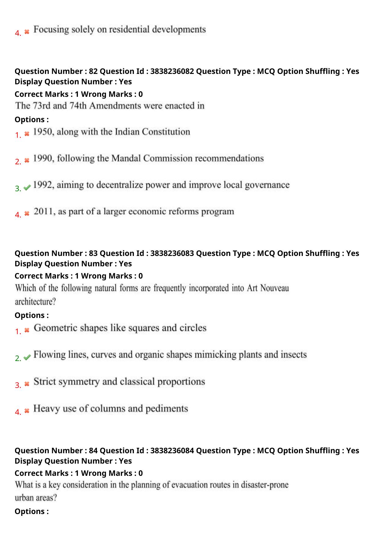 TS PGECET 2024: Architecture And Planning Question Papers with Answer - Page 32