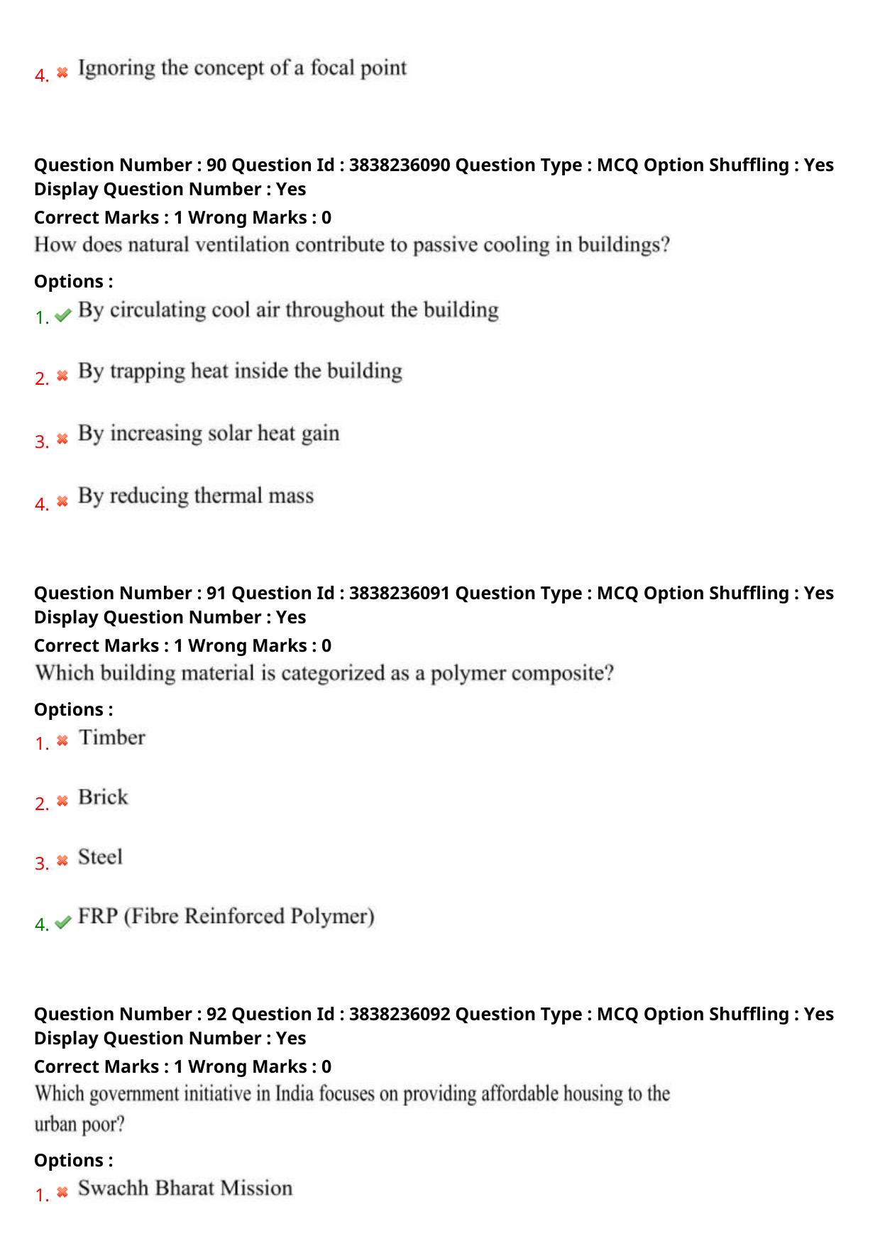 TS PGECET 2024: Architecture And Planning Question Papers with Answer - Page 35