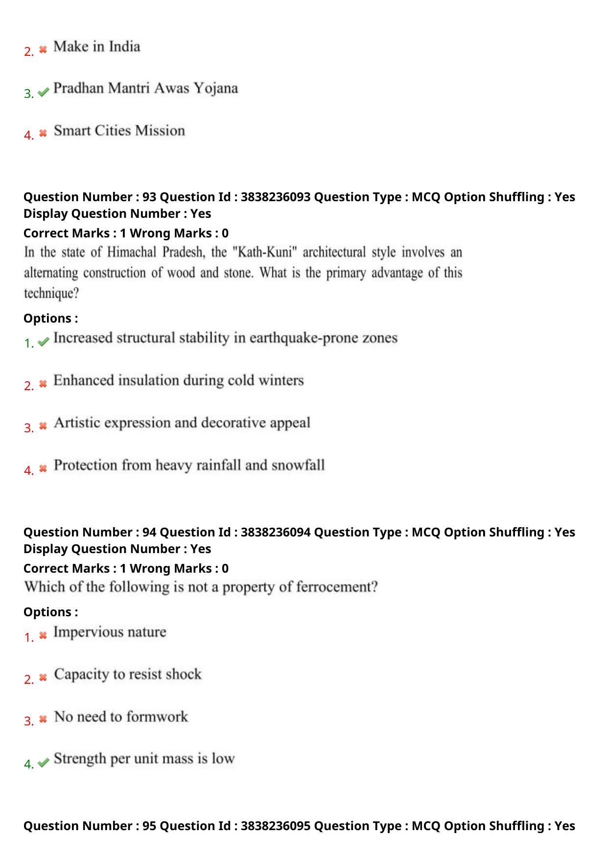 TS PGECET 2024: Architecture And Planning Question Papers with Answer - Page 36