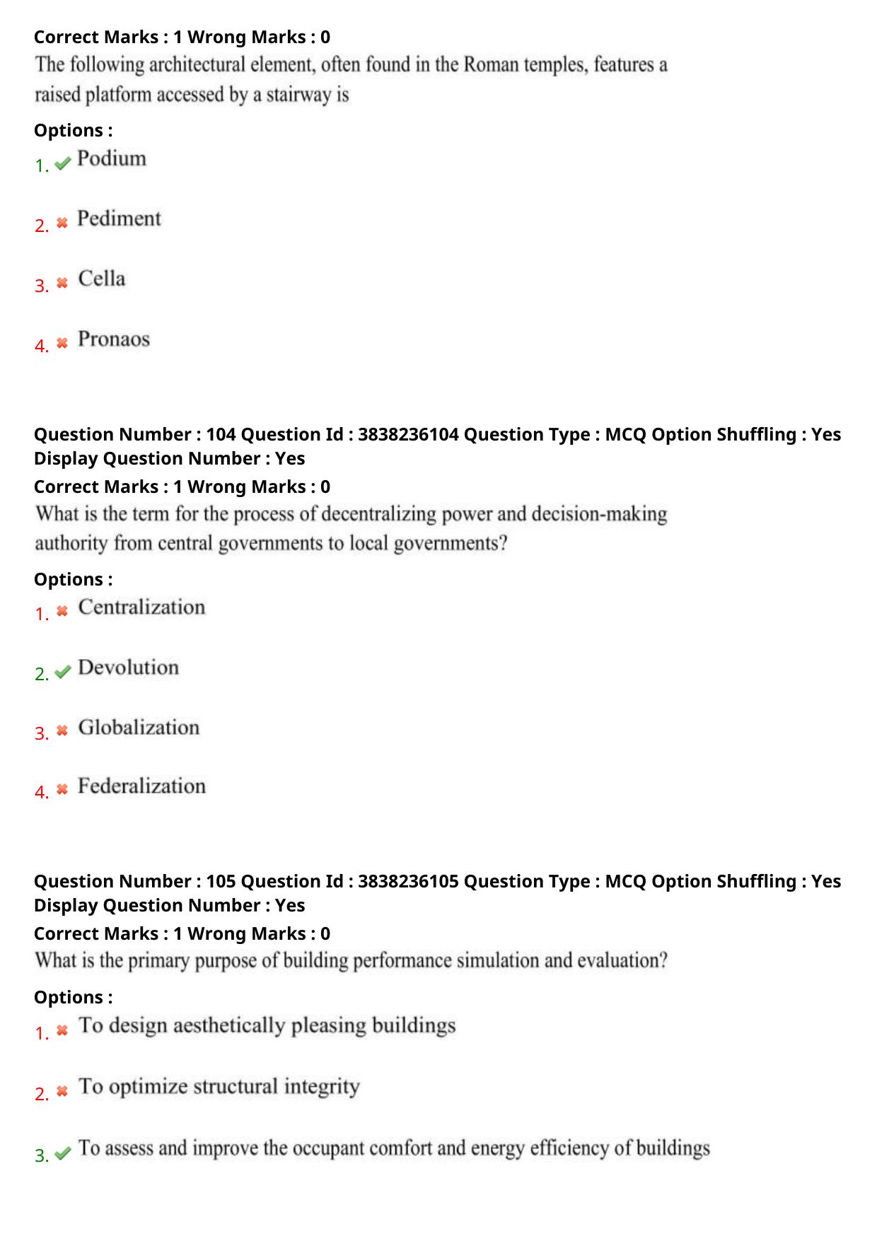 TS PGECET 2024: Architecture And Planning Question Papers with Answer - Page 40