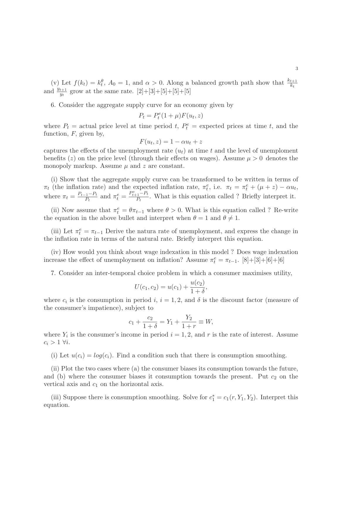 ISI Admission Test M.S.(QE) PEB 2016 Sample Paper - Page 4