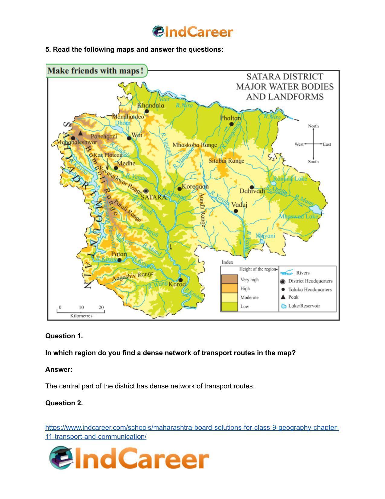 Maharashtra Board Solutions for Class 9- Geography: Chapter 11- Transport and Communication - Page 7