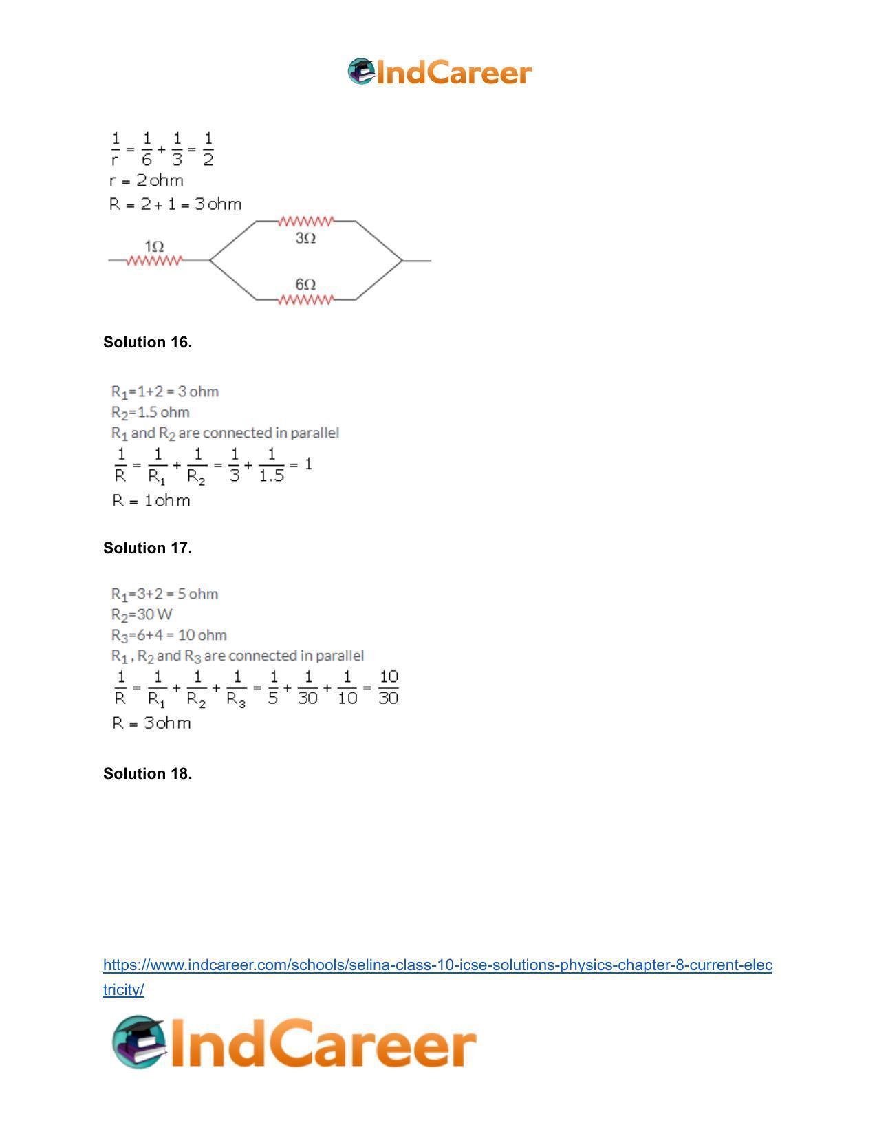 Selina Class 10 ICSE Solutions Physics : Chapter 8- Current Electricity - Page 22