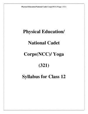 CUET Syllabus for Physical Education (English)