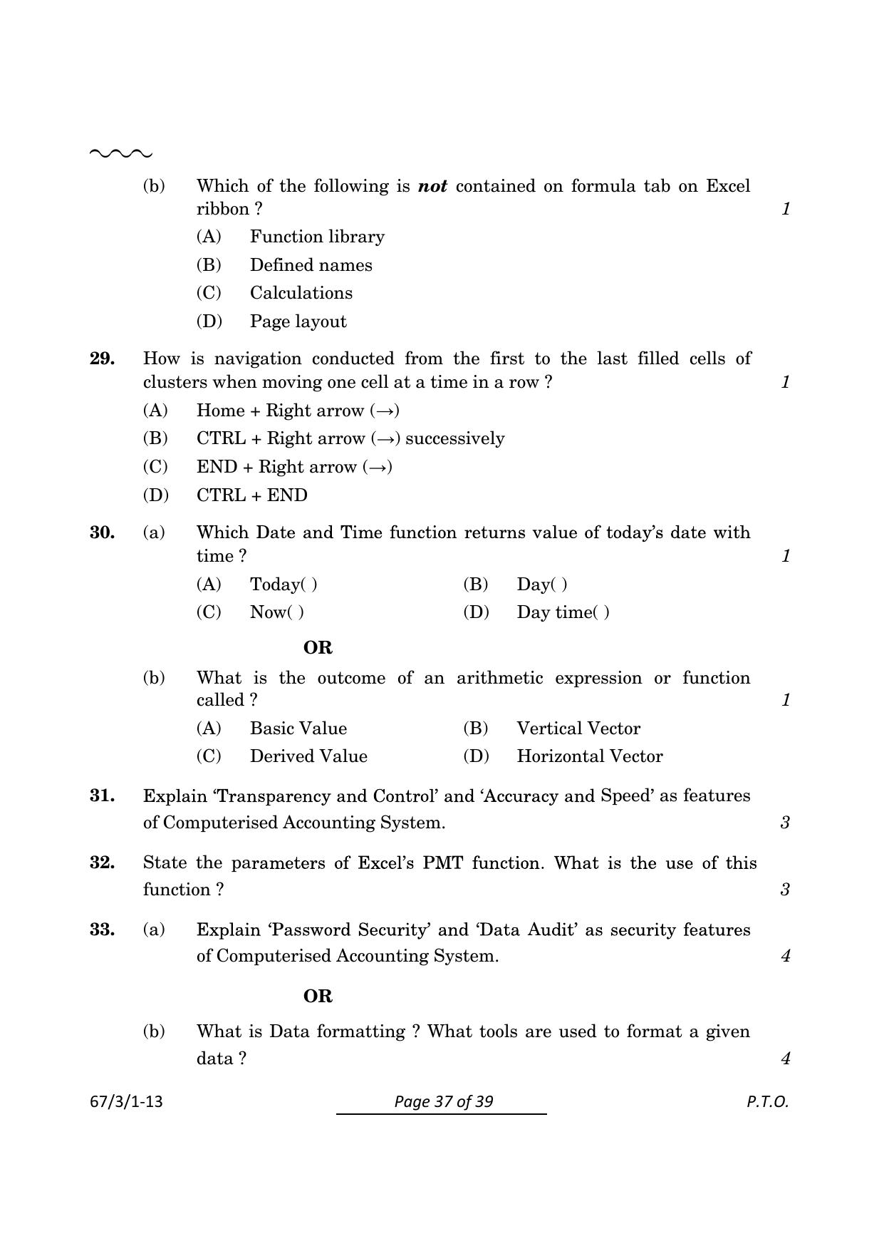 CBSE Class 12 67-3-1 Accountancy 2024 Question Paper - Page 37