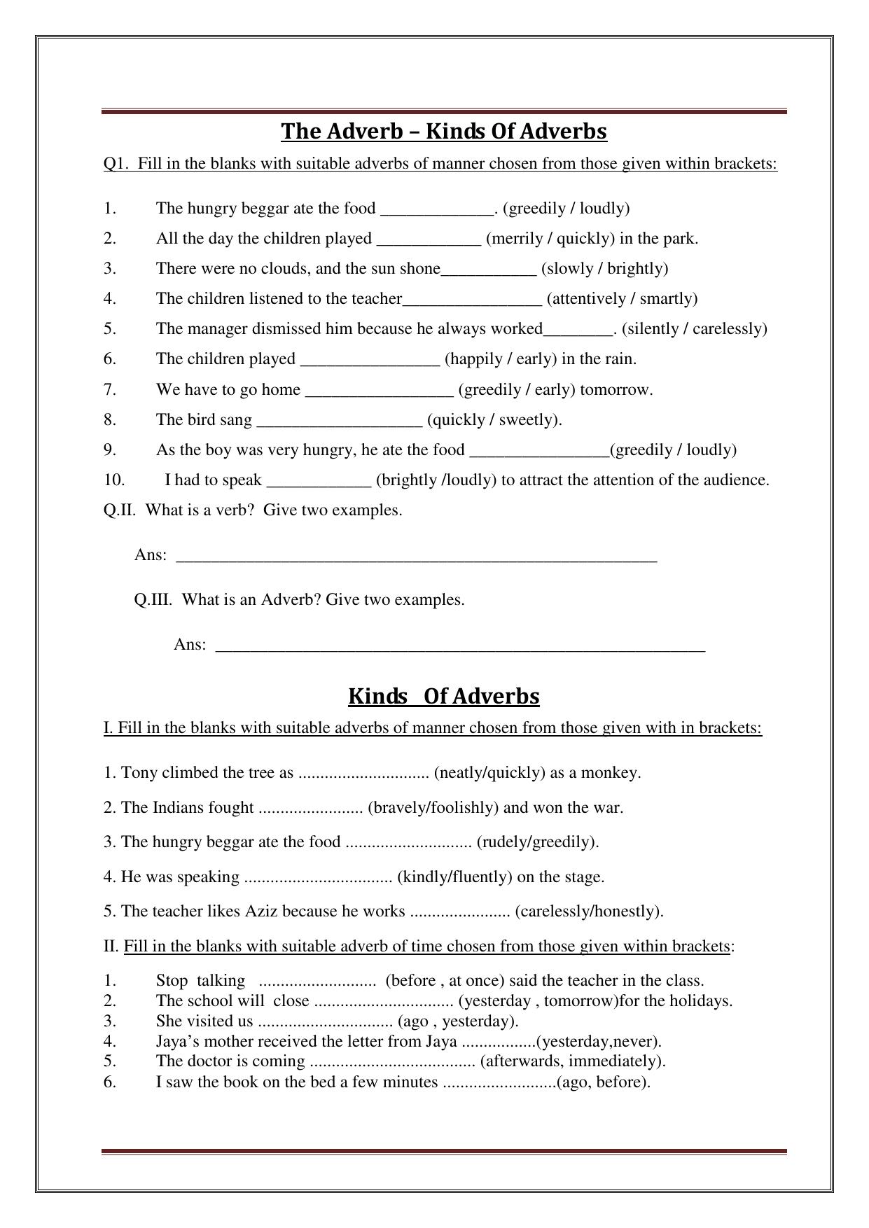 Worksheet for Class 4 English Assignment 25 - Page 12