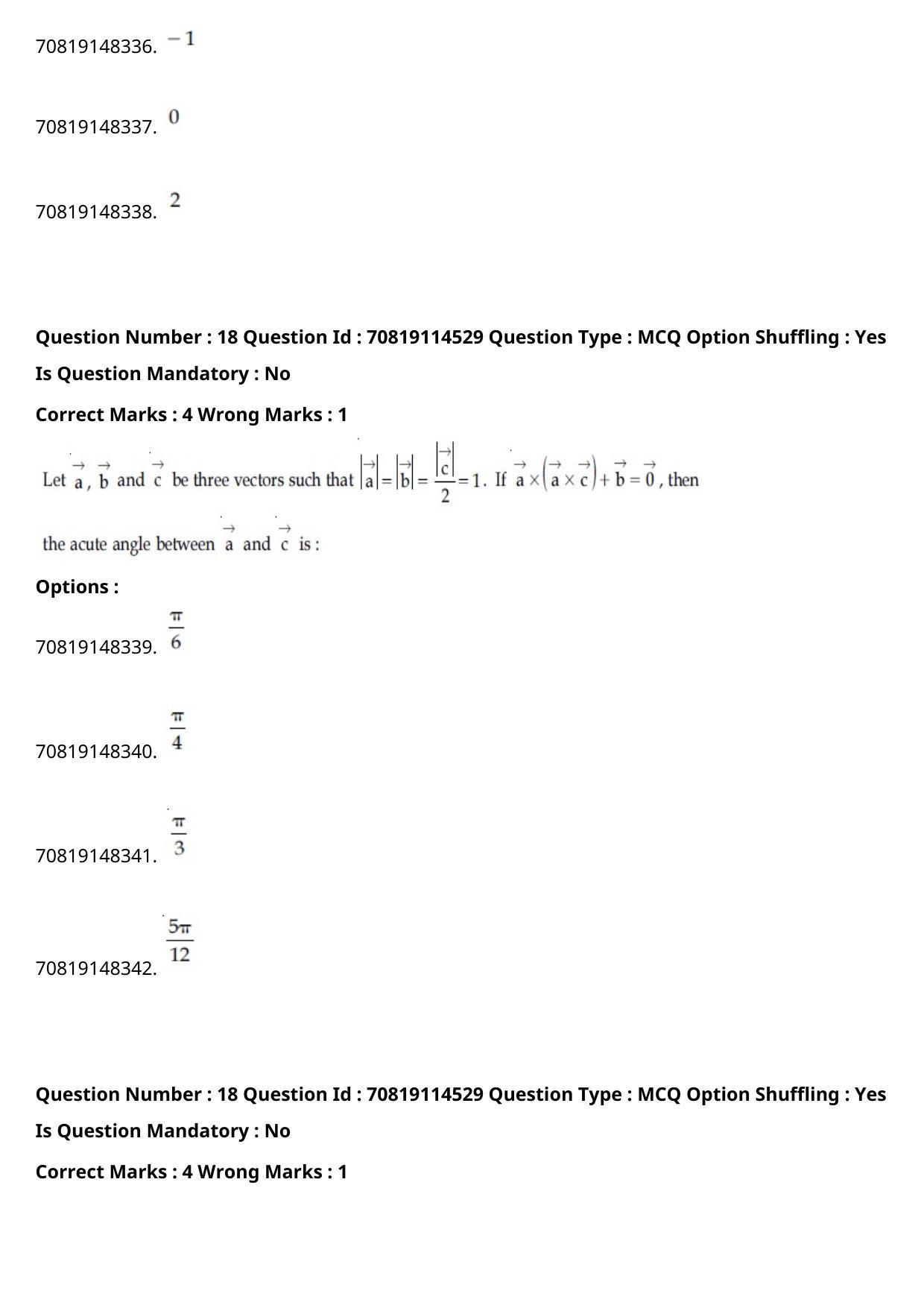JEE Mains 2021: B Arch & B Planning Assamese (Shift 2) 23-02-2021 Question Paper - Page 20