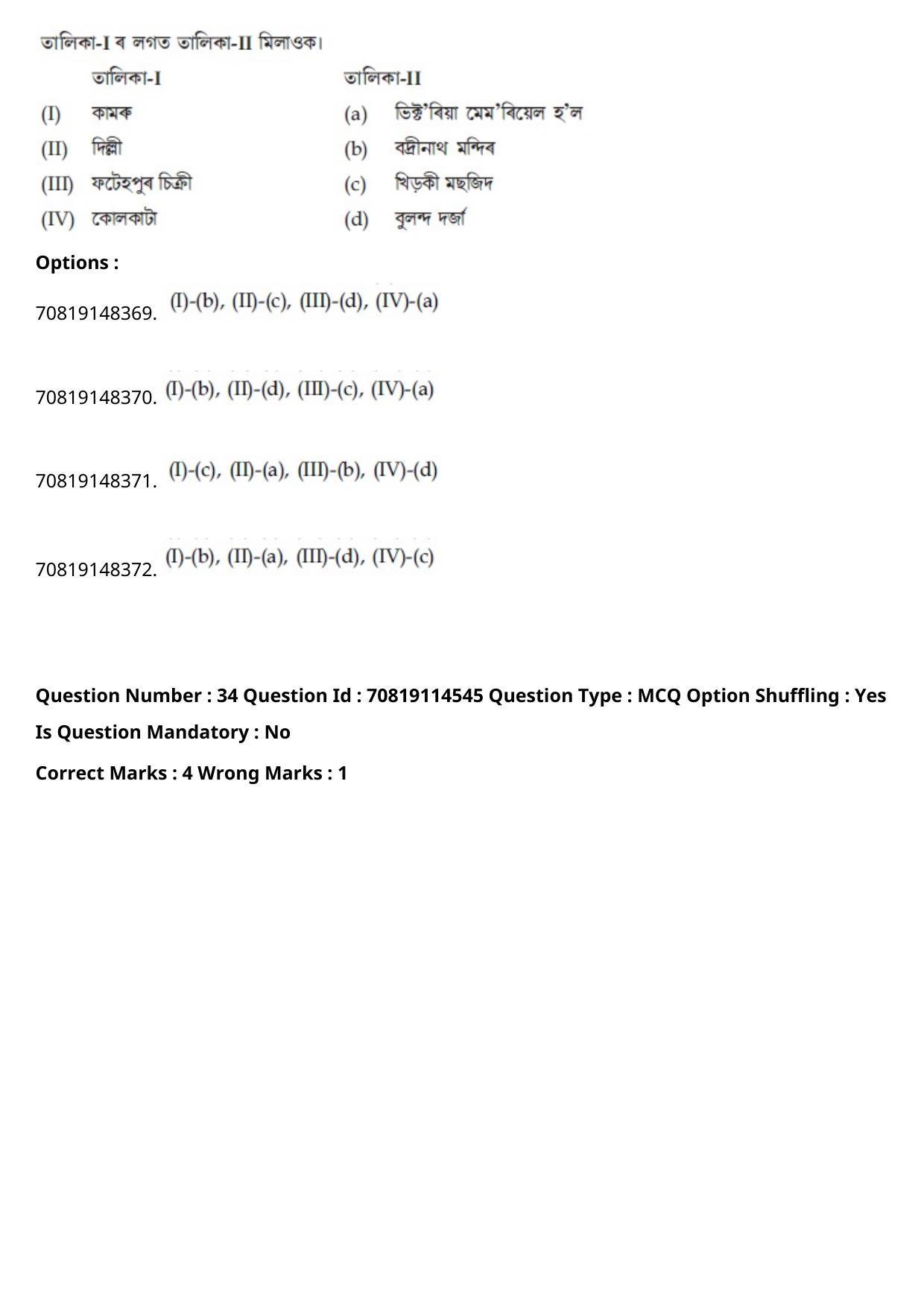 JEE Mains 2021: B Arch & B Planning Assamese (Shift 2) 23-02-2021 Question Paper - Page 37