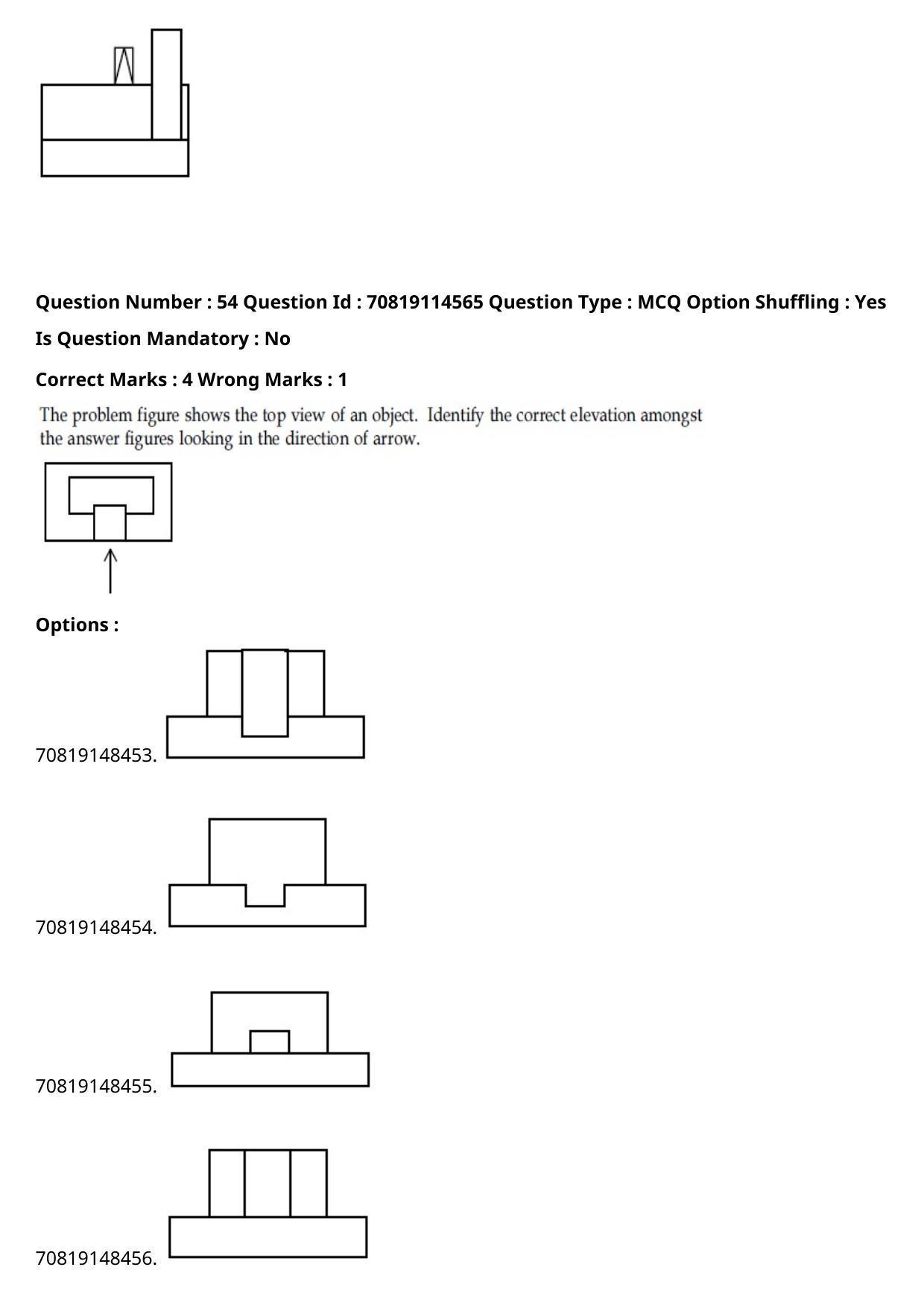 JEE Mains 2021: B Arch & B Planning Assamese (Shift 2) 23-02-2021 Question Paper - Page 61