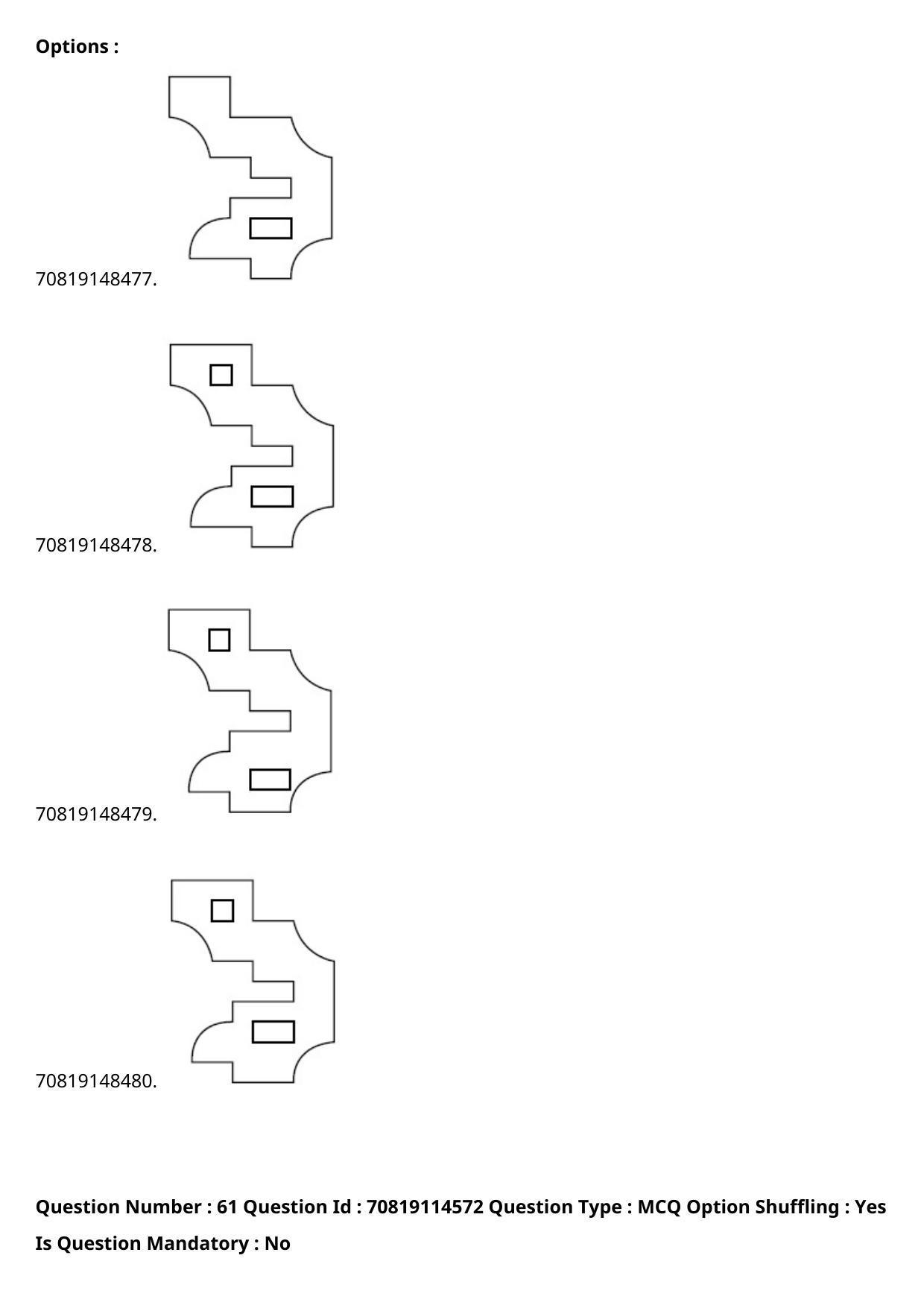 JEE Mains 2021: B Arch & B Planning Assamese (Shift 2) 23-02-2021 Question Paper - Page 72