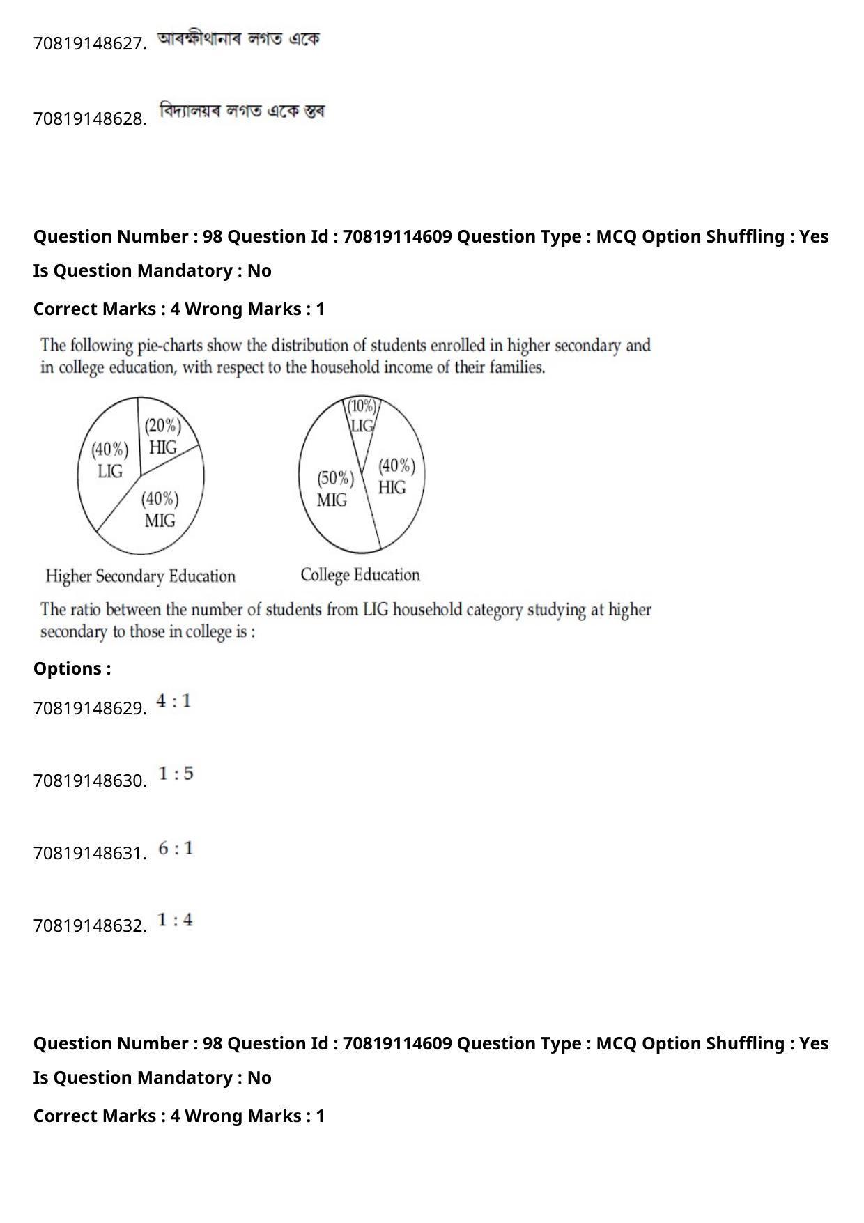 JEE Mains 2021: B Arch & B Planning Assamese (Shift 2) 23-02-2021 Question Paper - Page 132