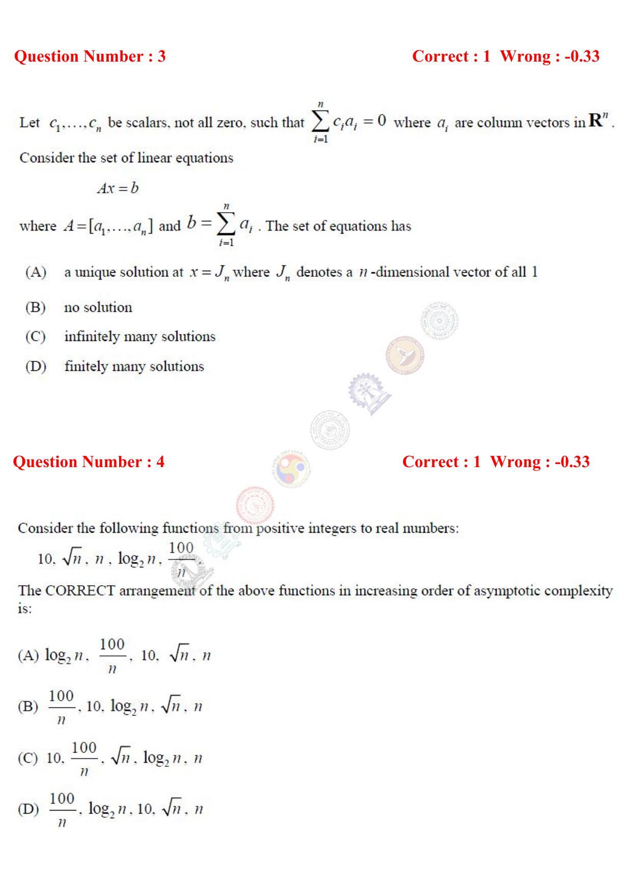 GATE 2017 Computer Science and Information Technology (CS) Question Paper with Answer Key - Page 4