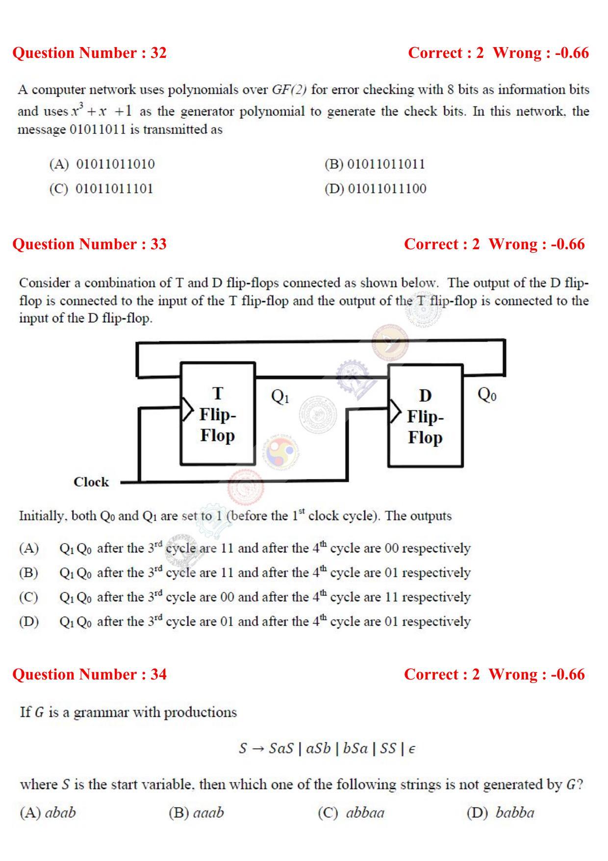GATE 2017 Computer Science and Information Technology (CS) Question Paper with Answer Key - Page 16