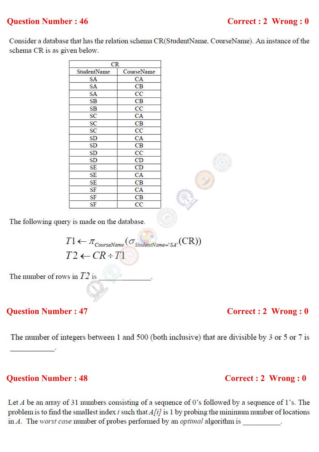 GATE 2017 Computer Science and Information Technology (CS) Question Paper with Answer Key - Page 22