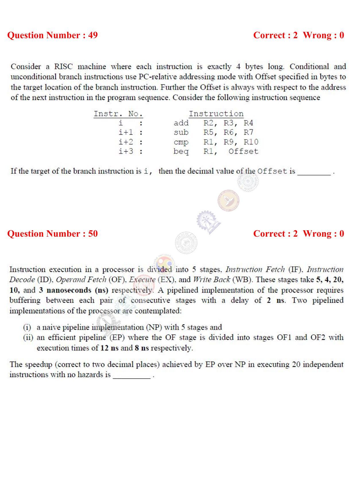 GATE 2017 Computer Science and Information Technology (CS) Question Paper with Answer Key - Page 23