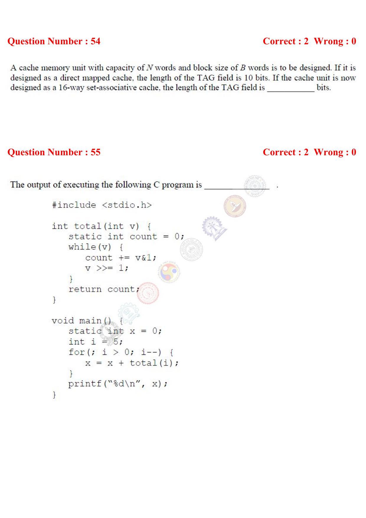 GATE 2017 Computer Science and Information Technology (CS) Question Paper with Answer Key - Page 25