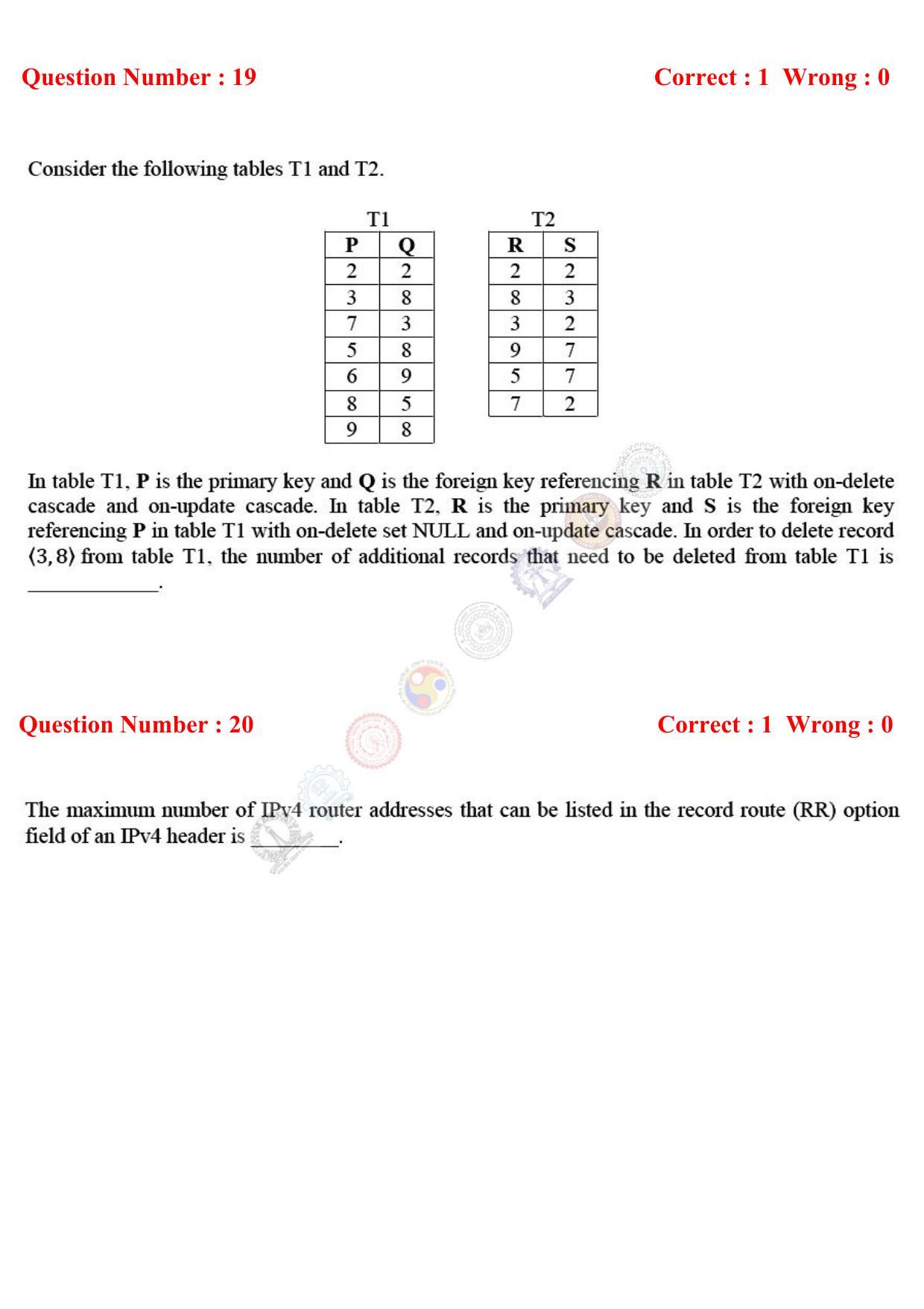 GATE 2017 Computer Science and Information Technology (CS) Question Paper with Answer Key - Page 39