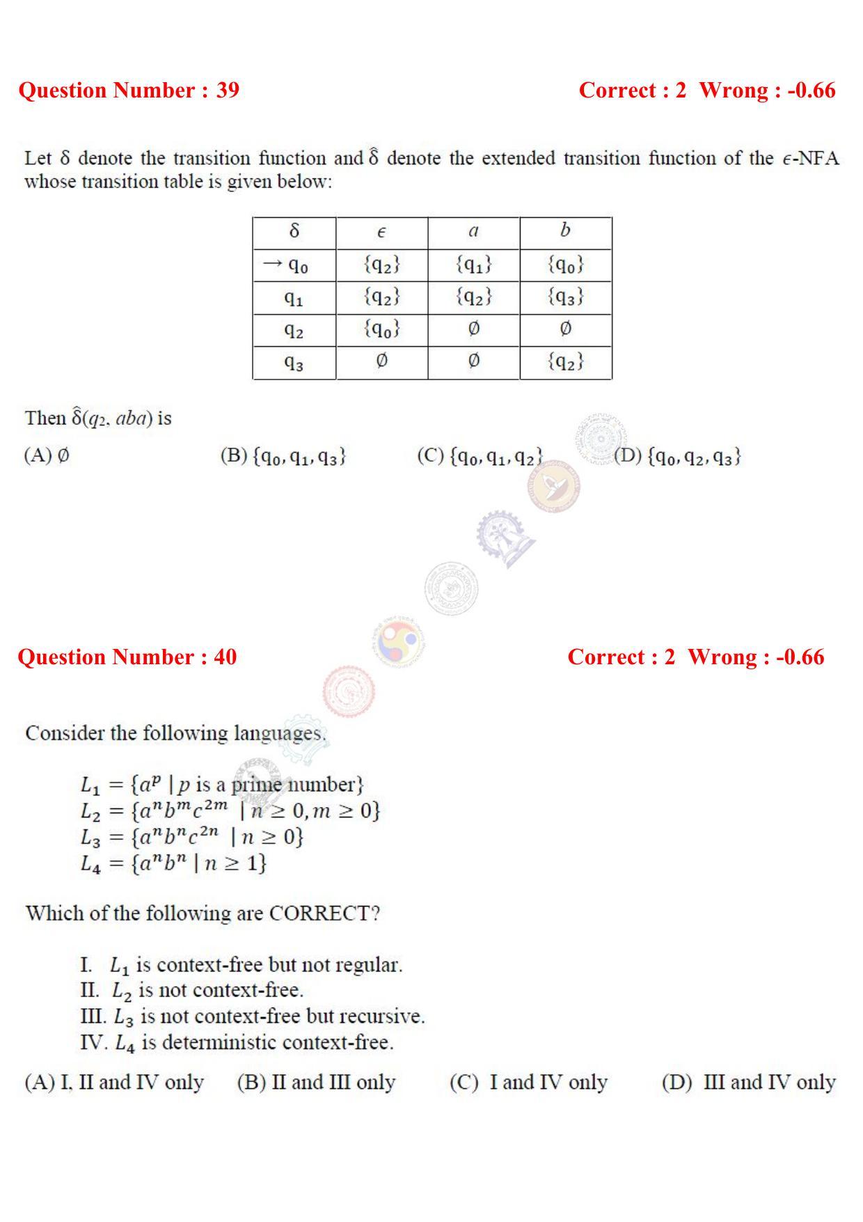 GATE 2017 Computer Science and Information Technology (CS) Question Paper with Answer Key - Page 46