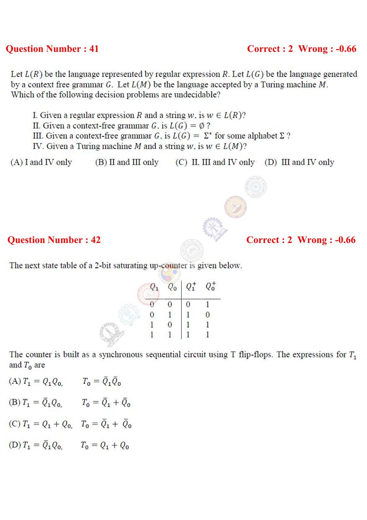 GATE 2017 Computer Science and Information Technology (CS) Question Paper with Answer Key - Page 47