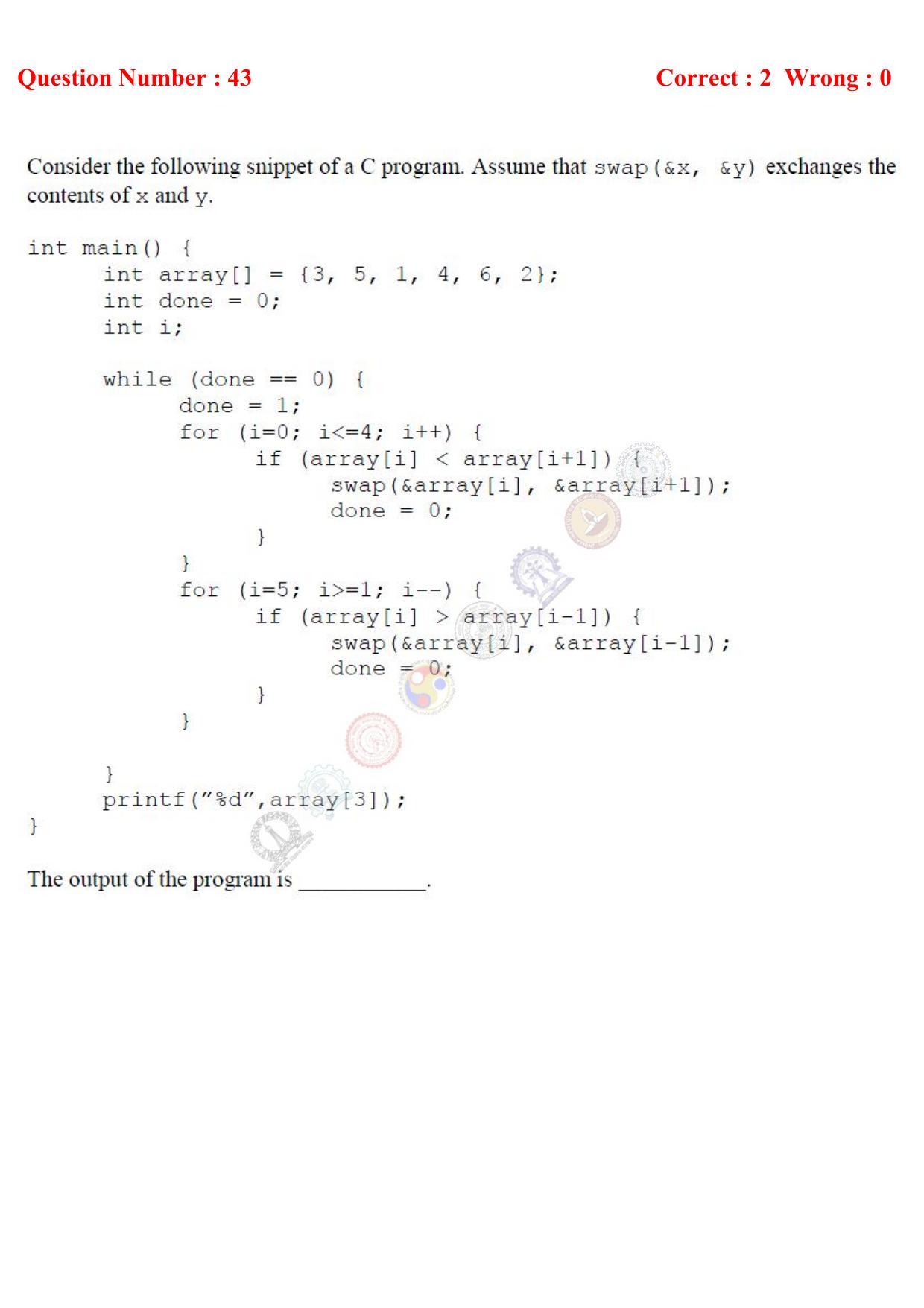 GATE 2017 Computer Science and Information Technology (CS) Question Paper with Answer Key - Page 48