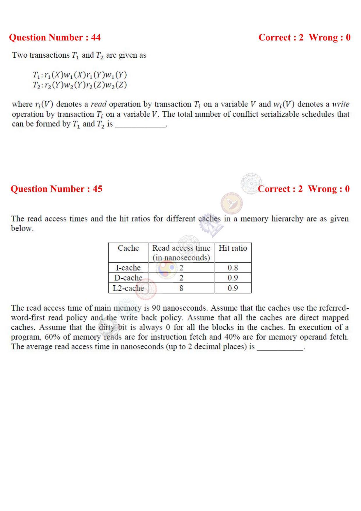 GATE 2017 Computer Science and Information Technology (CS) Question Paper with Answer Key - Page 49