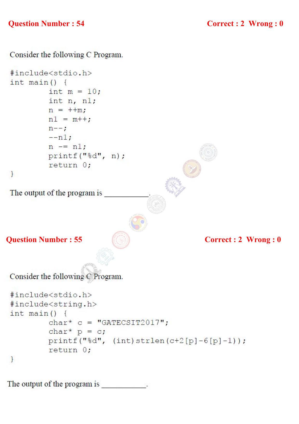GATE 2017 Computer Science and Information Technology (CS) Question Paper with Answer Key - Page 53