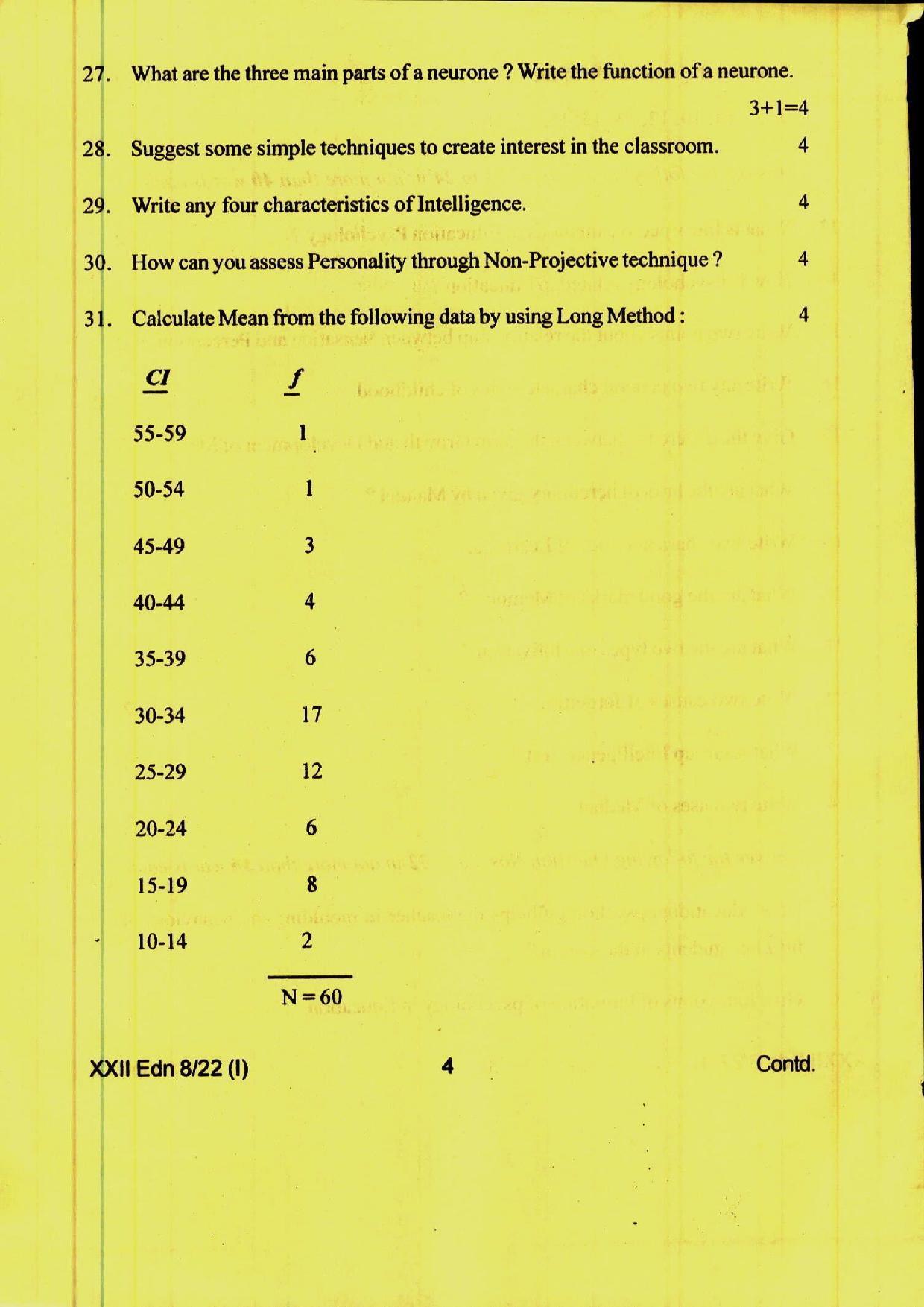 COHSEM 12th Question Papers Improvement 2022 Education - Page 4
