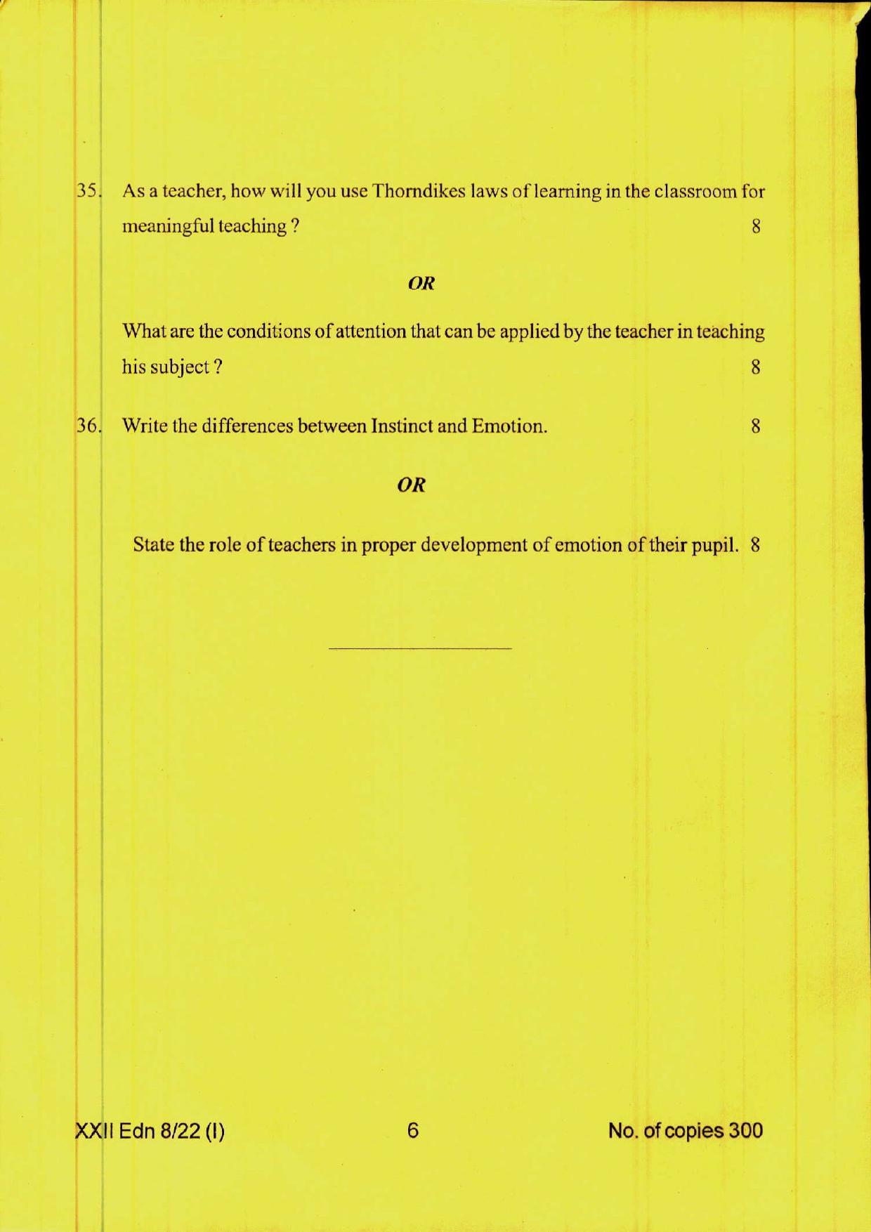 COHSEM 12th Question Papers Improvement 2022 Education - Page 6
