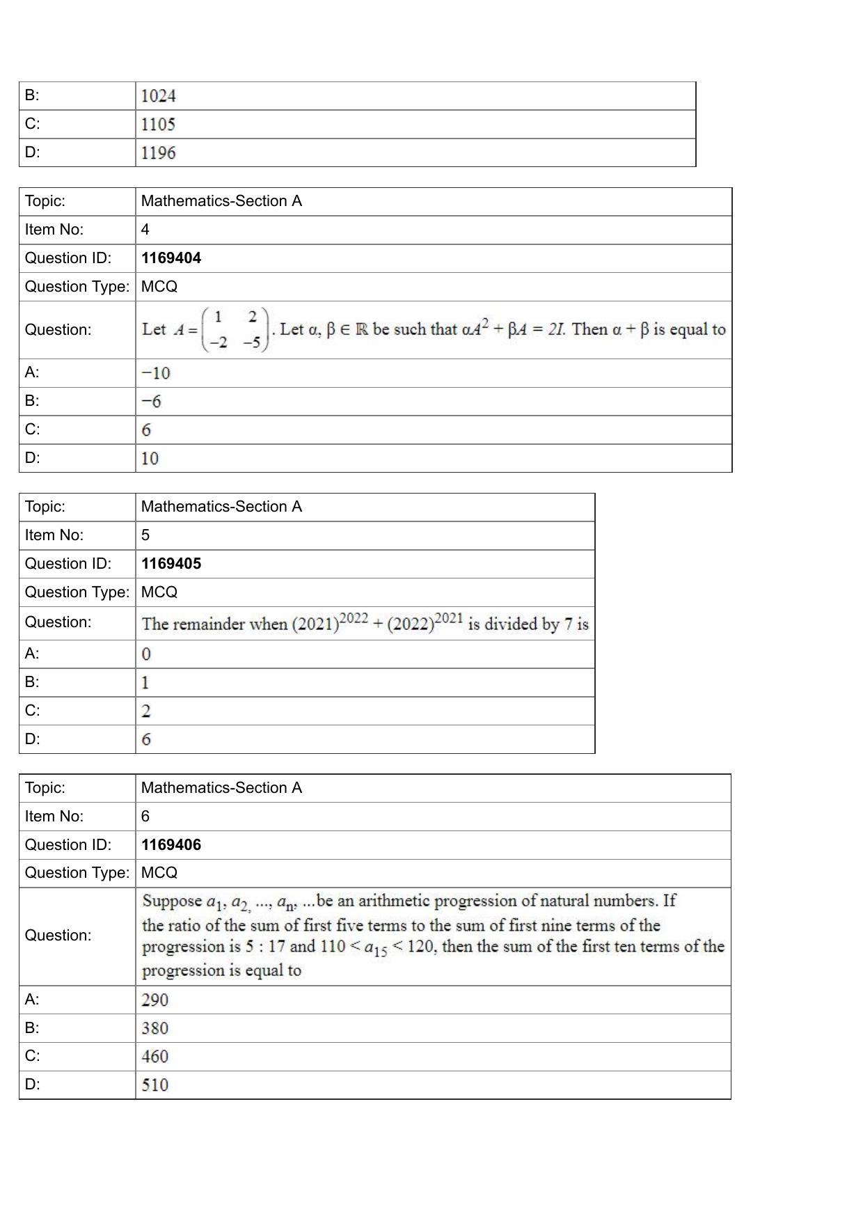JEE Mains 2022: BTech English (Shift 1) 27-07-2022 Question Paper - Page 2