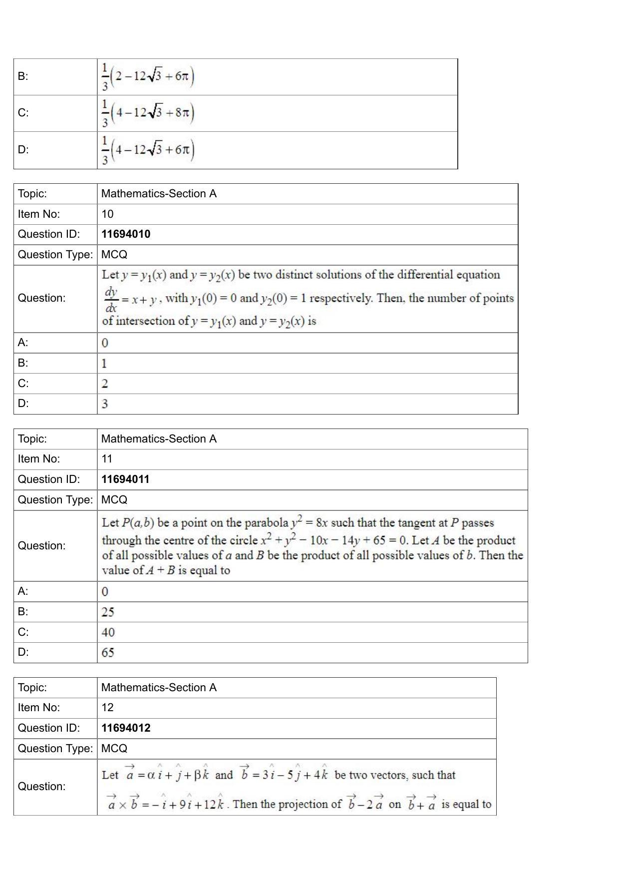 JEE Mains 2022: BTech English (Shift 1) 27-07-2022 Question Paper - Page 4