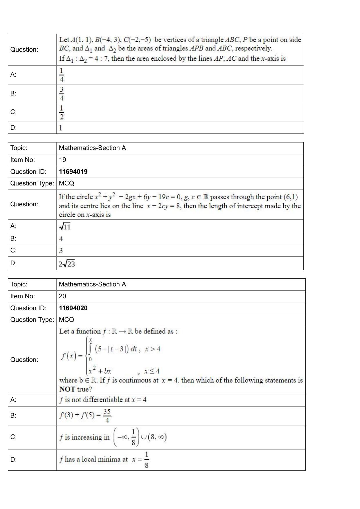 JEE Mains 2022: BTech English (Shift 1) 27-07-2022 Question Paper - Page 7