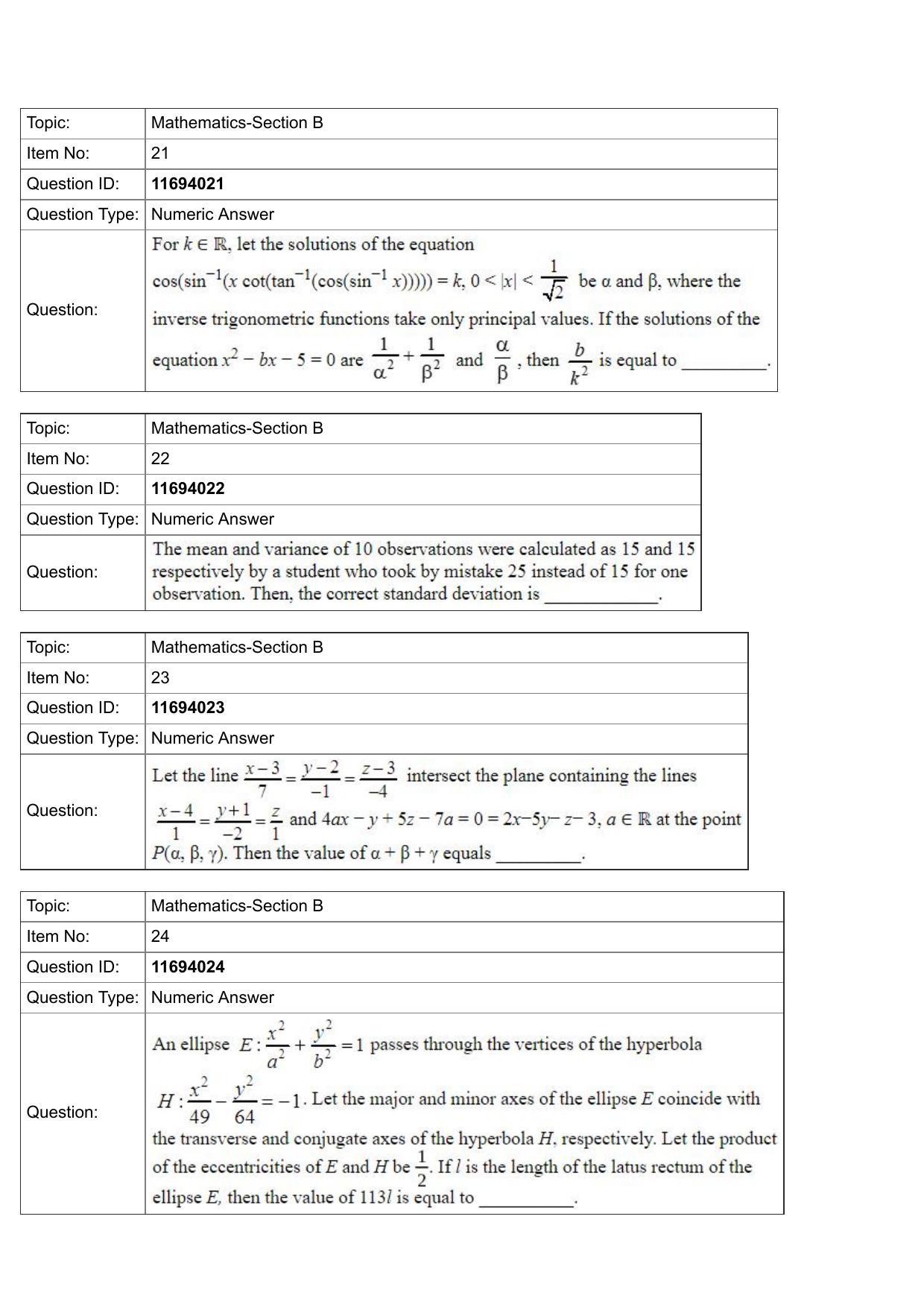 JEE Mains 2022: BTech English (Shift 1) 27-07-2022 Question Paper - Page 8