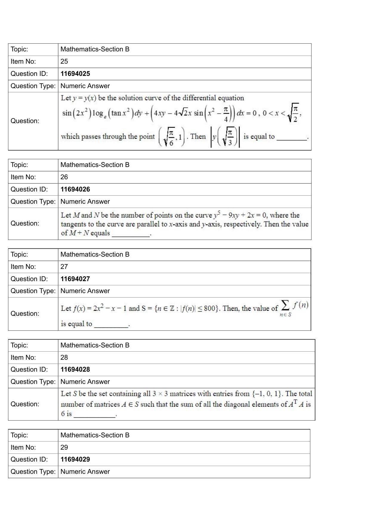 JEE Mains 2022: BTech English (Shift 1) 27-07-2022 Question Paper - Page 9