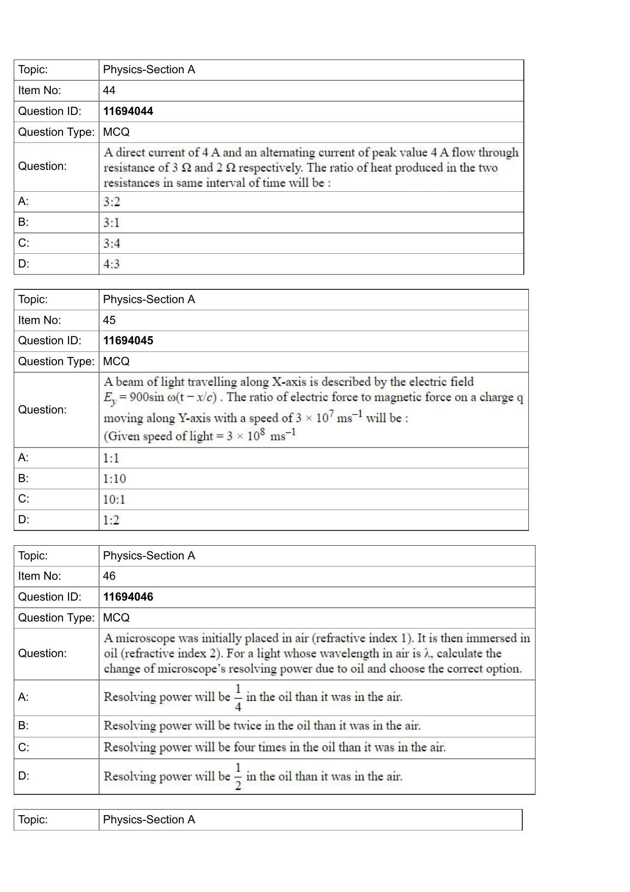 JEE Mains 2022: BTech English (Shift 1) 27-07-2022 Question Paper - Page 16
