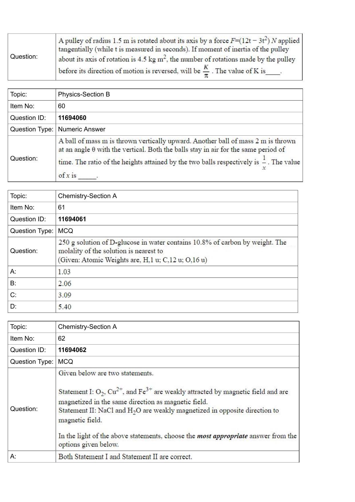 JEE Mains 2022: BTech English (Shift 1) 27-07-2022 Question Paper - Page 21
