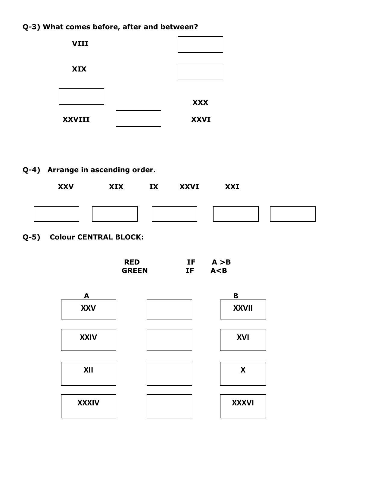 Worksheet for Class 3 Mathematics Assignment 6 - Page 2
