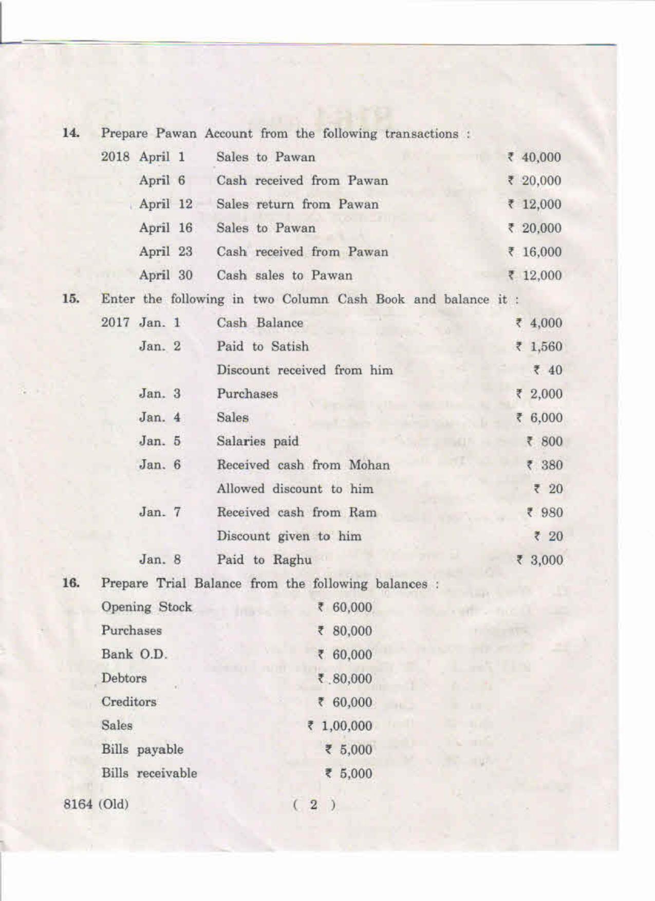 AP Inter 1st Year Accountancy and Computers-I (Old) May-2019-Vocational Question Paper - Page 2