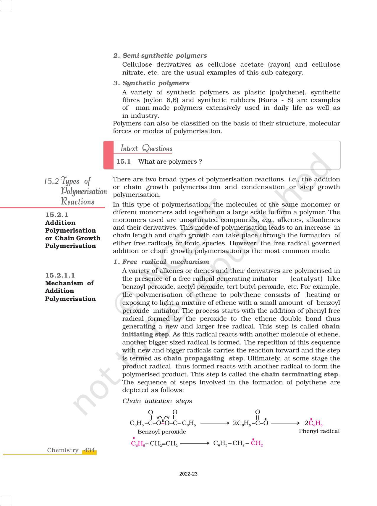 NCERT Book for Class 12 Chemistry Chapter 15 Polymers - Page 2