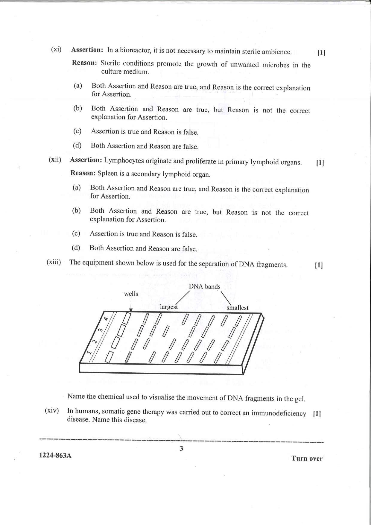 ISC Class 12 Biology 2024 Question Paper - Page 3