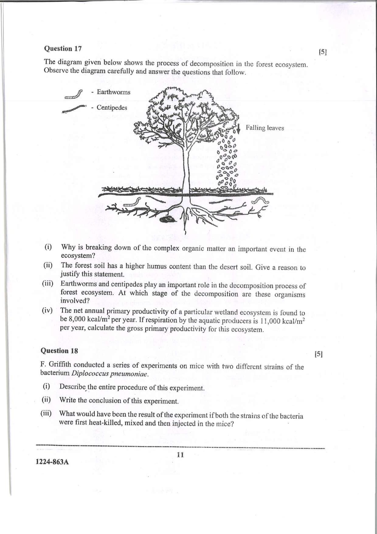 ISC Class 12 Biology 2024 Question Paper - Page 11