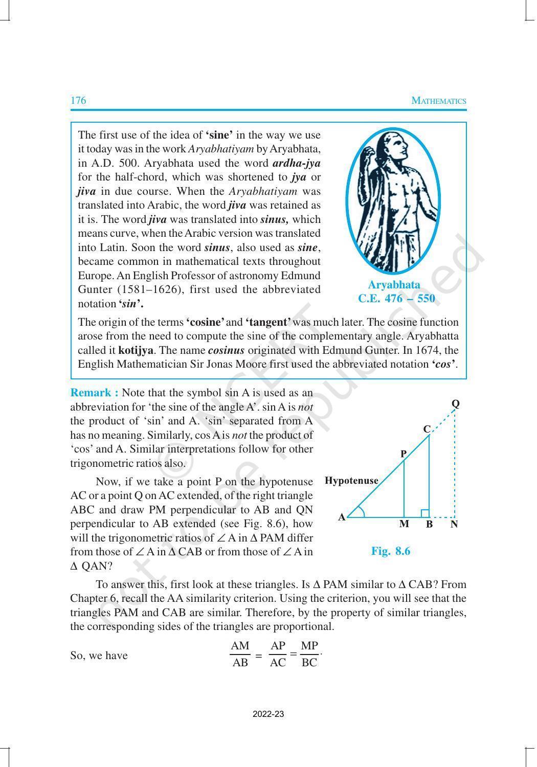 NCERT Book for Class 10 Maths Chapter 8 Introduction to Trigonometry - Page 4